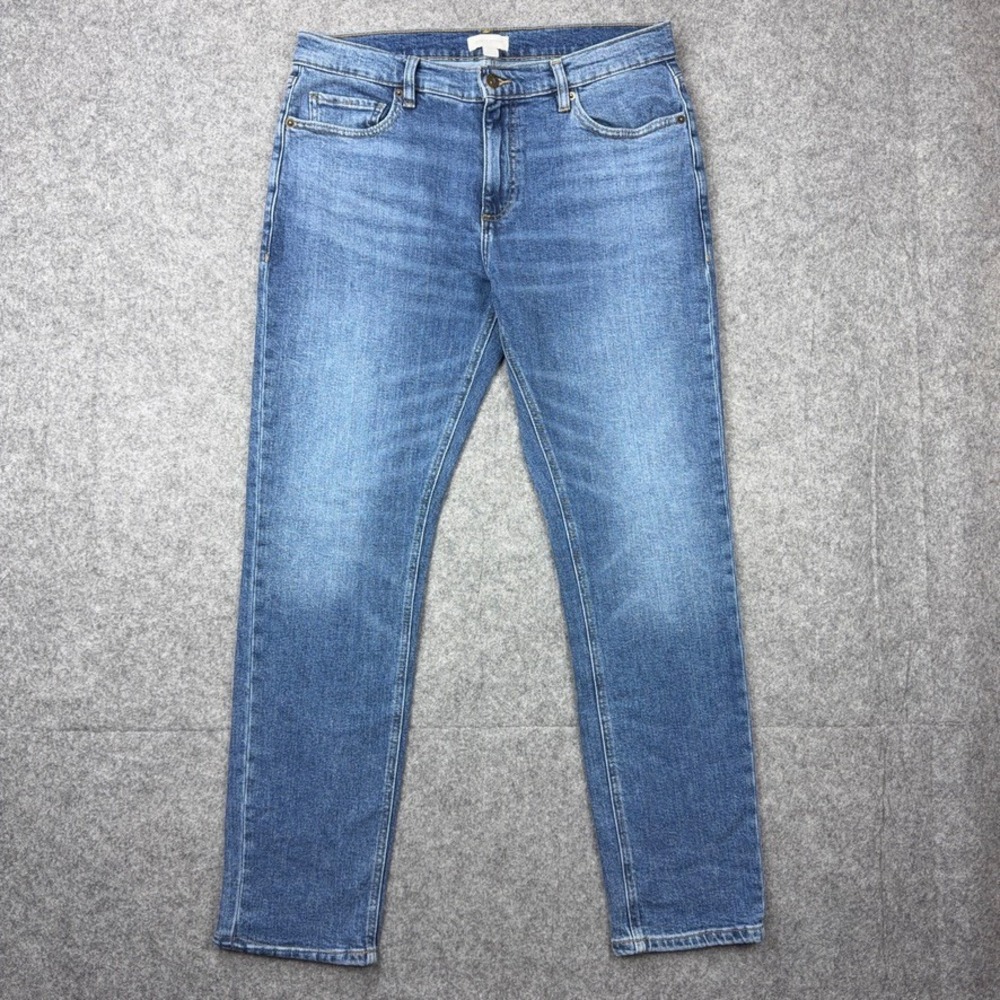 Sun + Stone Jeans Womens 33x32 Blue Medium‎ Wash Stretch Denim Casual Everyday